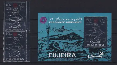 Fujeira 754 A+B, Block 72 postfrisch München Olympia 1972 #DAG76