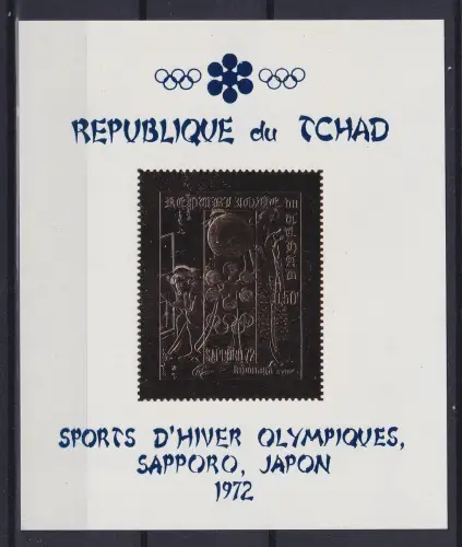 Tschad Block 22 postfrisch Olympia #DAH71