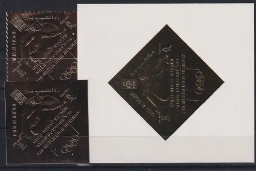 Umm al - Qaiwain A 295 A+B, Block A 15 postfrisch Olympia #DAH78