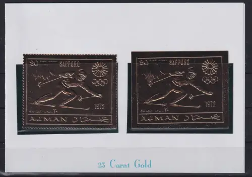 Ajman 653 A+B postfrisch Sapporo Olympia 1972 #DAG68