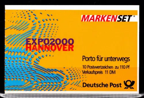 BRD Bund MH 43 mit Tagesstempel gestempelt Markenheft #DAI23