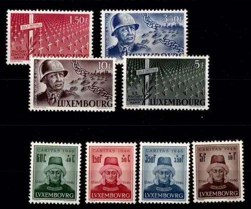 Luxemburg 413-416, 423-426 postfrisch #DAH91