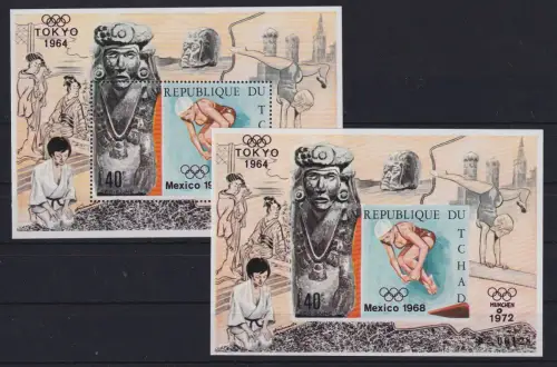 Tschad Block 11 A+B postfrisch Olympia #DAH67