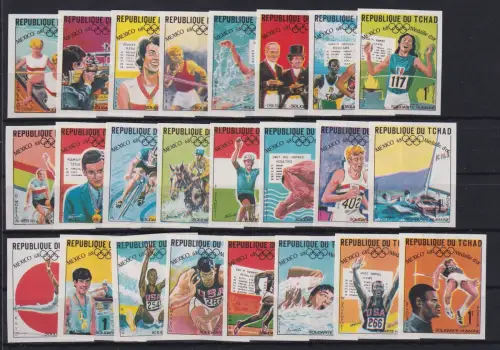 Tschad 240-263 B postfrisch Olympia 1968 Mexiko #DAH63