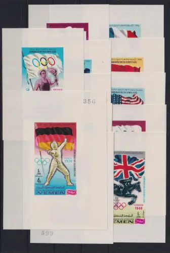 Jemen Königreich Block 83-93, A 93 postfrisch Olympiade #DAG78