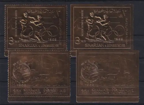 Sharjah 526 A+B, A 526 A+B postfrisch Olympia #DAH57