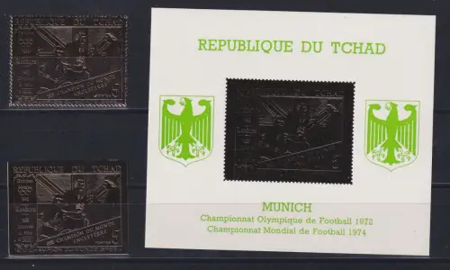Tschad 414 A+B, Block 23 postfrisch Olympia #DAH72