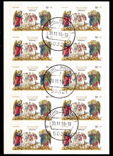 BRD Bund FB 60 mit Tagesstempel gestempelt Folienblatt #DAI02