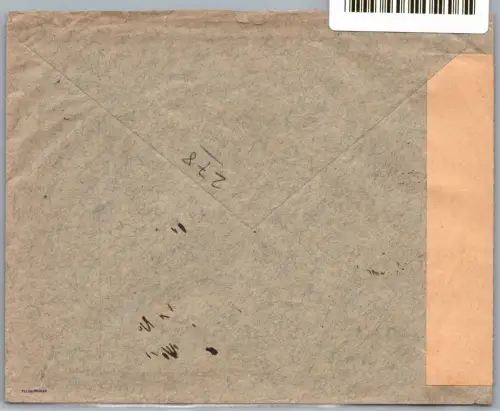 Deutsches Reich W 21.3, A 379 auf Brief als Mischfrankatur Nachnahme #ON725