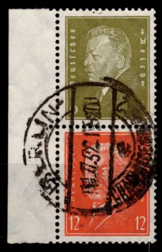 Deutsches Reich S 46 gestempelt vom linken Seitenrand #OP551