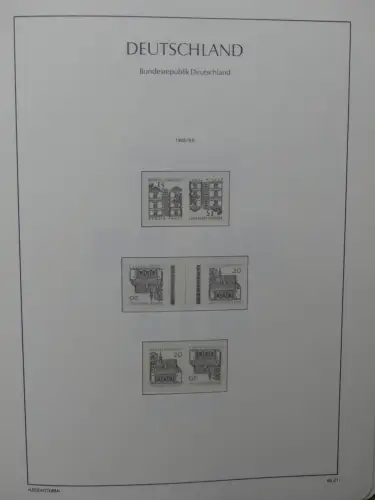 BRD Bund Vordruck Zusammendrucke, leer im Leuchtturm Binder #LZ722