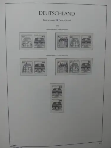 BRD Bund Vordruck Zusammendrucke, leer im Leuchtturm Binder #LZ722
