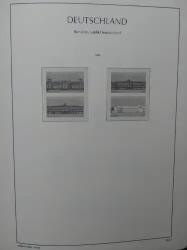 BRD Bund Vordruck Zusammendrucke, leer im Leuchtturm Binder #LZ722