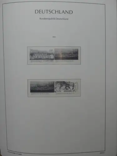 BRD Bund Vordruck Zusammendrucke, leer im Leuchtturm Binder #LZ722