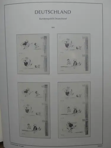 BRD Bund Vordruck Zusammendrucke, leer im Leuchtturm Binder #LZ722