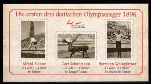 Deutschland postfrisch Sonderdruck "40 Jahre Sporthilfe" / Olympia #NN717