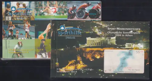 Deutschland 2383 und 2384 postfrisch Markenhefte / Olympische Spiele #NN704