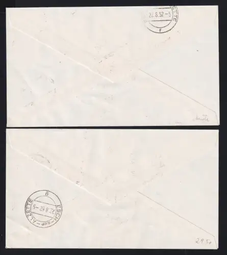 Luxemburg 495-500 als Ersttagsbrief verteilt auf 2 FDC #DAJ54