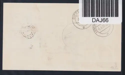 Luxemburg 491, 492 auf Postkarte Helikopterflug #DAJ66