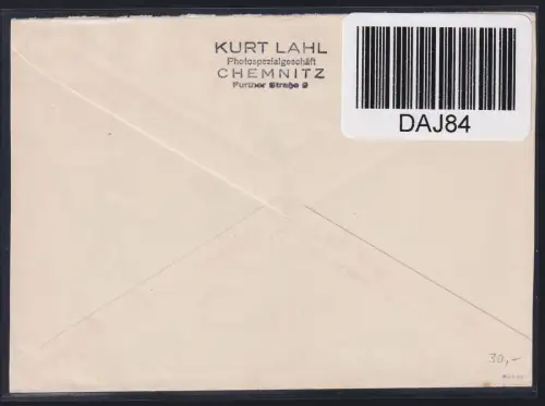 SBZ 164 A X auf Brief geprüft Busch BPP #DAJ84