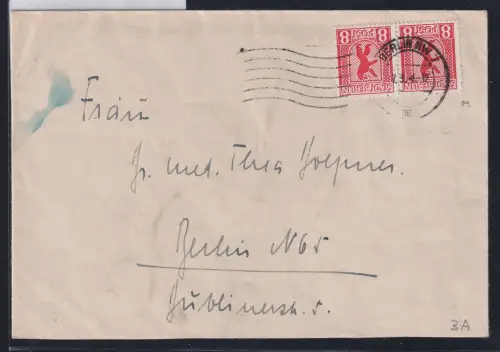 Berlin und Brandenburg 3 A auf Brief #DAP30