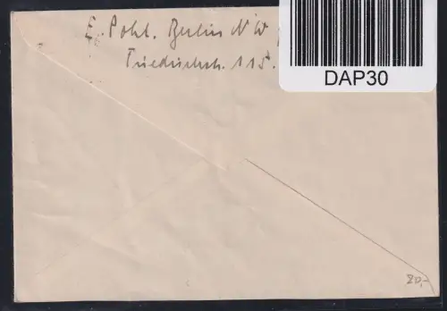 Berlin und Brandenburg 3 A auf Brief #DAP30