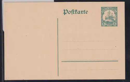 Deutsche Kolonien Neu Guinea P 13 als Ganzsache ungebraucht #DAQ02