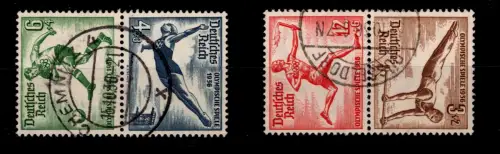 Deutsches Reich SK 27, SK 28 gestempelt Zusammendruck #OU938