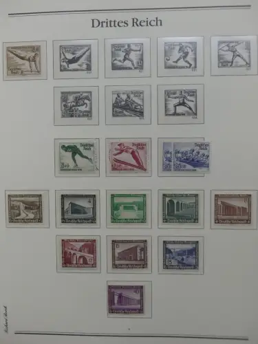 Deutsches Reich 1933-1945 teilbesammelt aus Borek Abo auf Borek-Seiten #LZ769