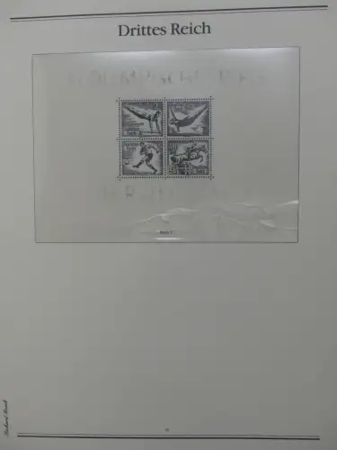 Deutsches Reich 1933-1945 teilbesammelt aus Borek Abo auf Borek-Seiten #LZ769