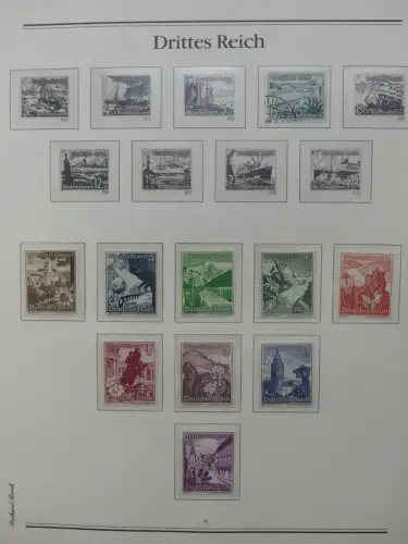 Deutsches Reich 1933-1945 teilbesammelt aus Borek Abo auf Borek-Seiten #LZ769