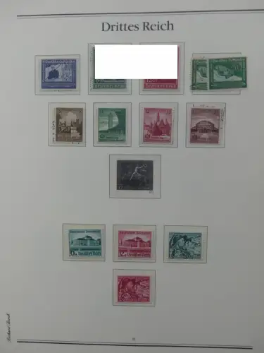 Deutsches Reich 1933-1945 teilbesammelt aus Borek Abo auf Borek-Seiten #LZ769