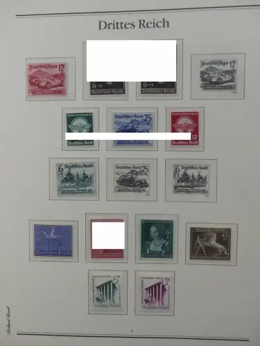 Deutsches Reich 1933-1945 teilbesammelt aus Borek Abo auf Borek-Seiten #LZ769
