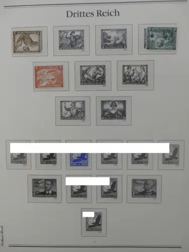 Deutsches Reich 1933-1945 teilbesammelt aus Borek Abo auf Borek-Seiten #LZ769