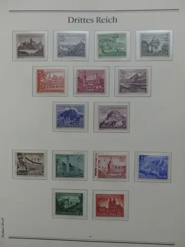 Deutsches Reich 1933-1945 teilbesammelt aus Borek Abo auf Borek-Seiten #LZ769