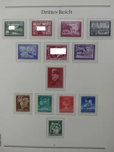 Deutsches Reich 1933-1945 teilbesammelt aus Borek Abo auf Borek-Seiten #LZ769