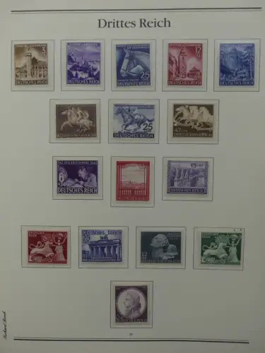 Deutsches Reich 1933-1945 teilbesammelt aus Borek Abo auf Borek-Seiten #LZ769