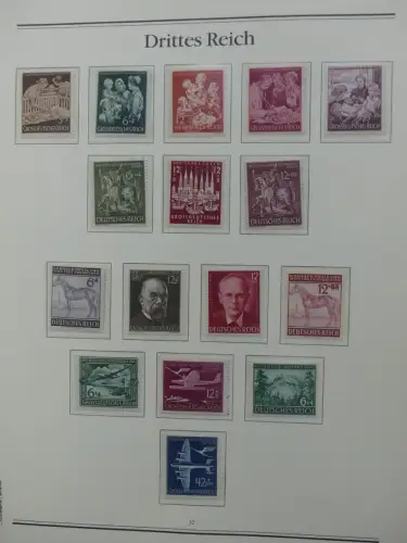 Deutsches Reich 1933-1945 teilbesammelt aus Borek Abo auf Borek-Seiten #LZ769
