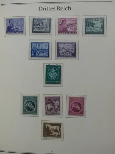 Deutsches Reich 1933-1945 teilbesammelt aus Borek Abo auf Borek-Seiten #LZ769