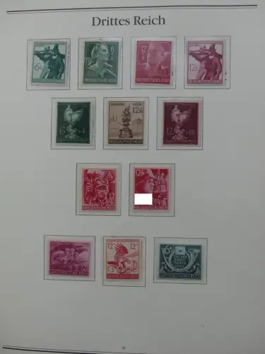 Deutsches Reich 1933-1945 teilbesammelt aus Borek Abo auf Borek-Seiten #LZ769