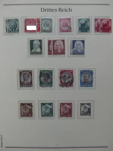 Deutsches Reich 1933-1945 teilbesammelt aus Borek Abo auf Borek-Seiten #LZ769