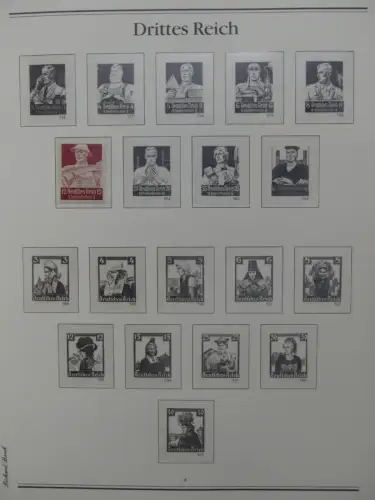 Deutsches Reich 1933-1945 teilbesammelt aus Borek Abo auf Borek-Seiten #LZ769