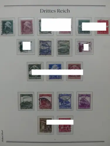 Deutsches Reich 1933-1945 teilbesammelt aus Borek Abo auf Borek-Seiten #LZ769