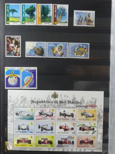 San Marino anfänglich Falz bzw gestempelt im Einsteckalbum #LZ988
