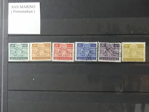 San Marino anfänglich Falz bzw gestempelt im Einsteckalbum #LZ988