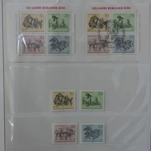 Berlin bis auf Block 1 ** komplett in 2 Lindner Alben #MA002
