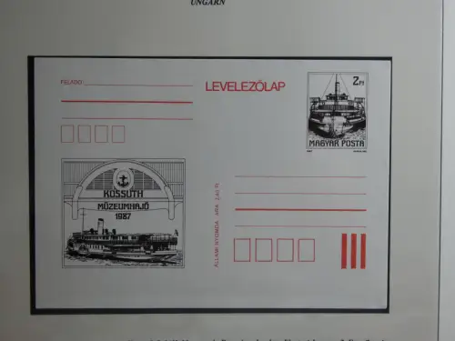 Motiv Schiffe kleine Sammlung im Lindner Binder #MA009