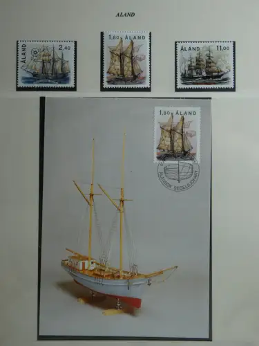 Motiv Schiffe kleine Sammlung im Lindner Binder #MA009