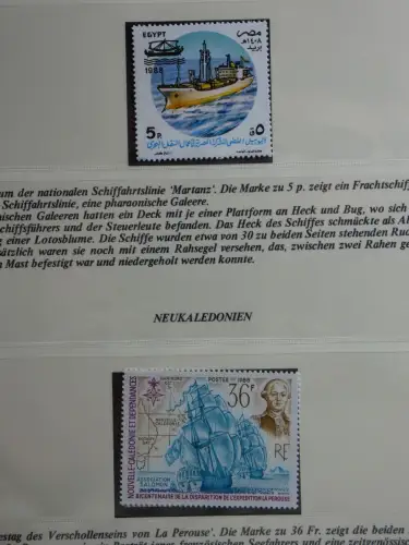 Motiv Schiffe kleine Sammlung im Lindner Binder #MA009