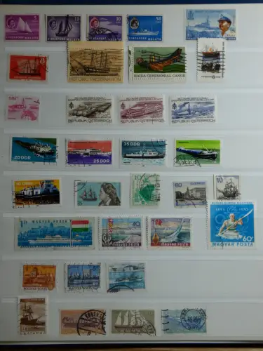 Motiv Schiffe kleine Sammlung im Lindner Binder #MA009